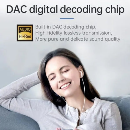 Audio Adapter USB-C - USB-C / USB-C McDodo CA-7670, Zwart