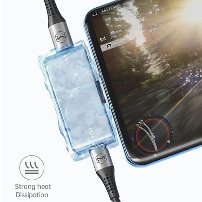 Audio Adapter USB-C - USB-C / USB-C McDodo CA-7670, Zwart