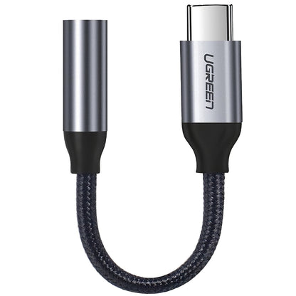 Audio Adapter USB-C - 3.5mm UGREEN AV142, Grijs