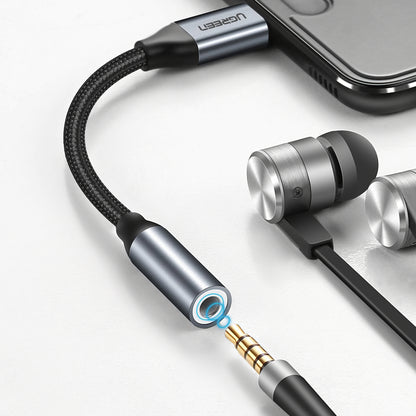 Audio Adapter USB-C - 3.5mm UGREEN AV142, Grijs