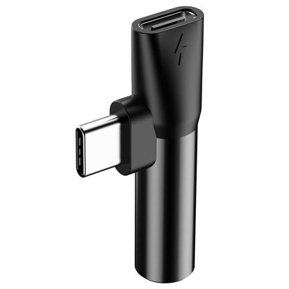Audio-adapter USB-C - USB-C / 3,5 mm Baseus L41, zwart CATL41-01