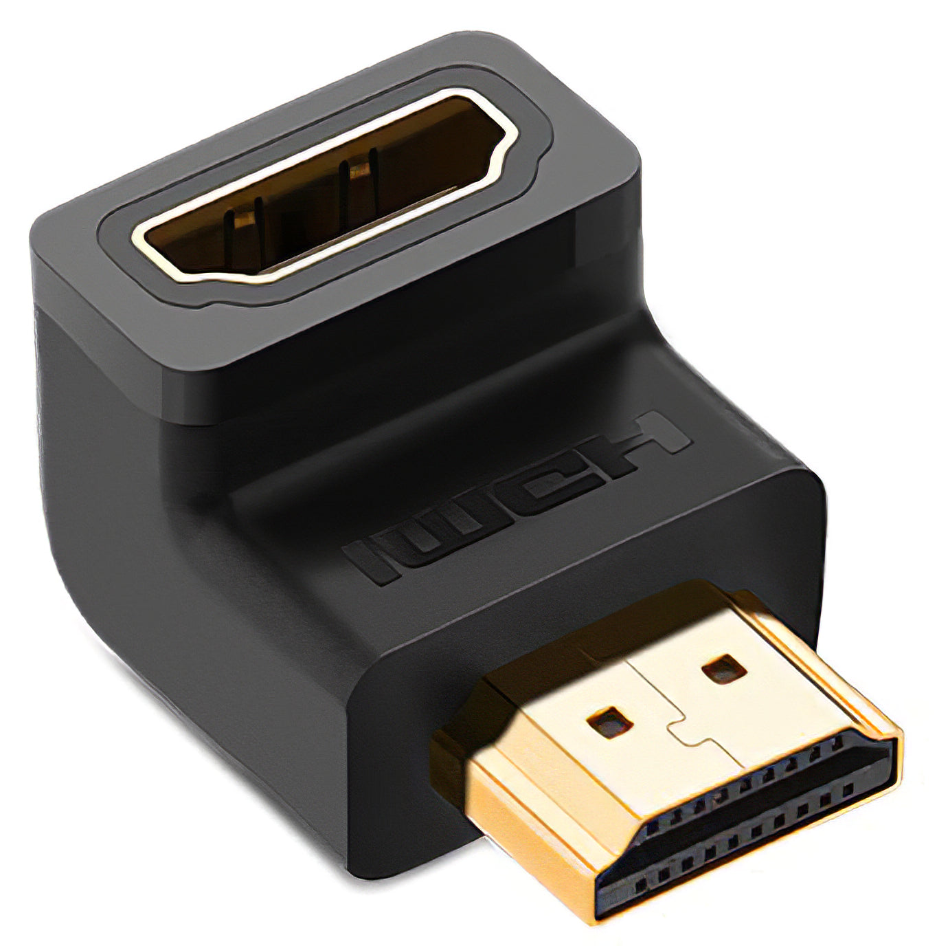 UGREEN HD112 Up Angle Video-adapter, HDMI - HDMI, 4K, Zwart