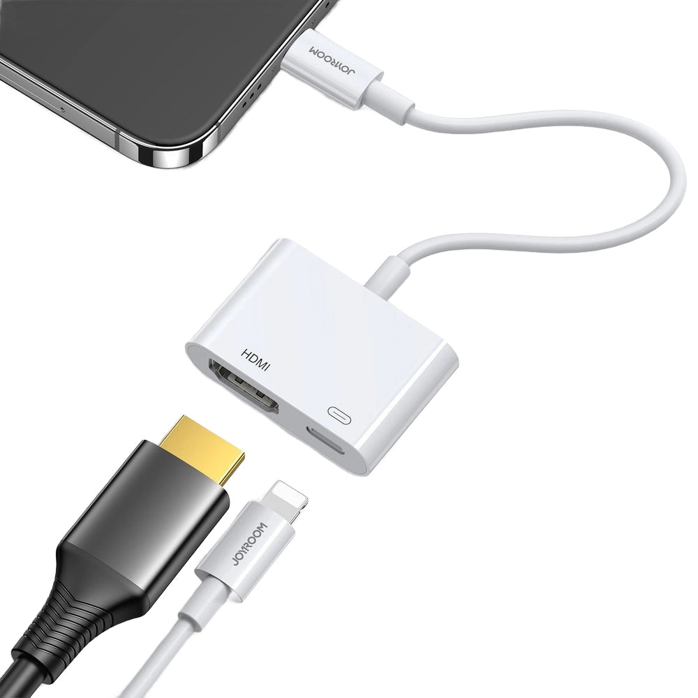 Audio- en Videoadapter Lightning - HDMI / Lightning Joyroom S-H141, Wit