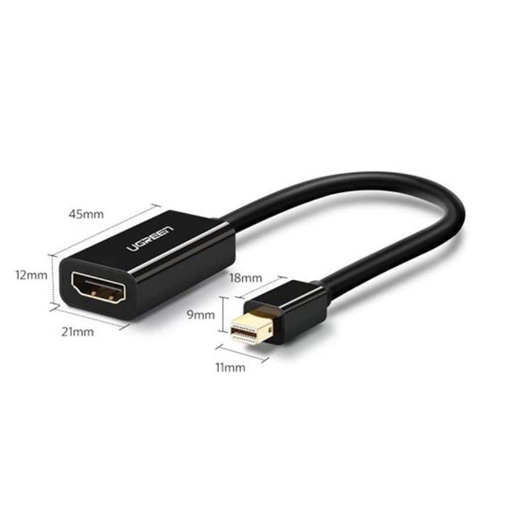 Video Adapter UGREEN MD112 (10461), MiniDisplayPort - HDMI, Zwart
