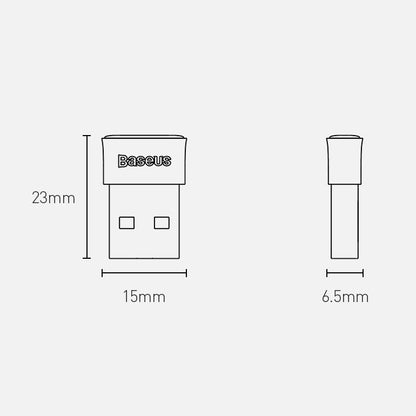 Baseus Bluetooth USB-adapter BA04, zwart ZJBA0000000001