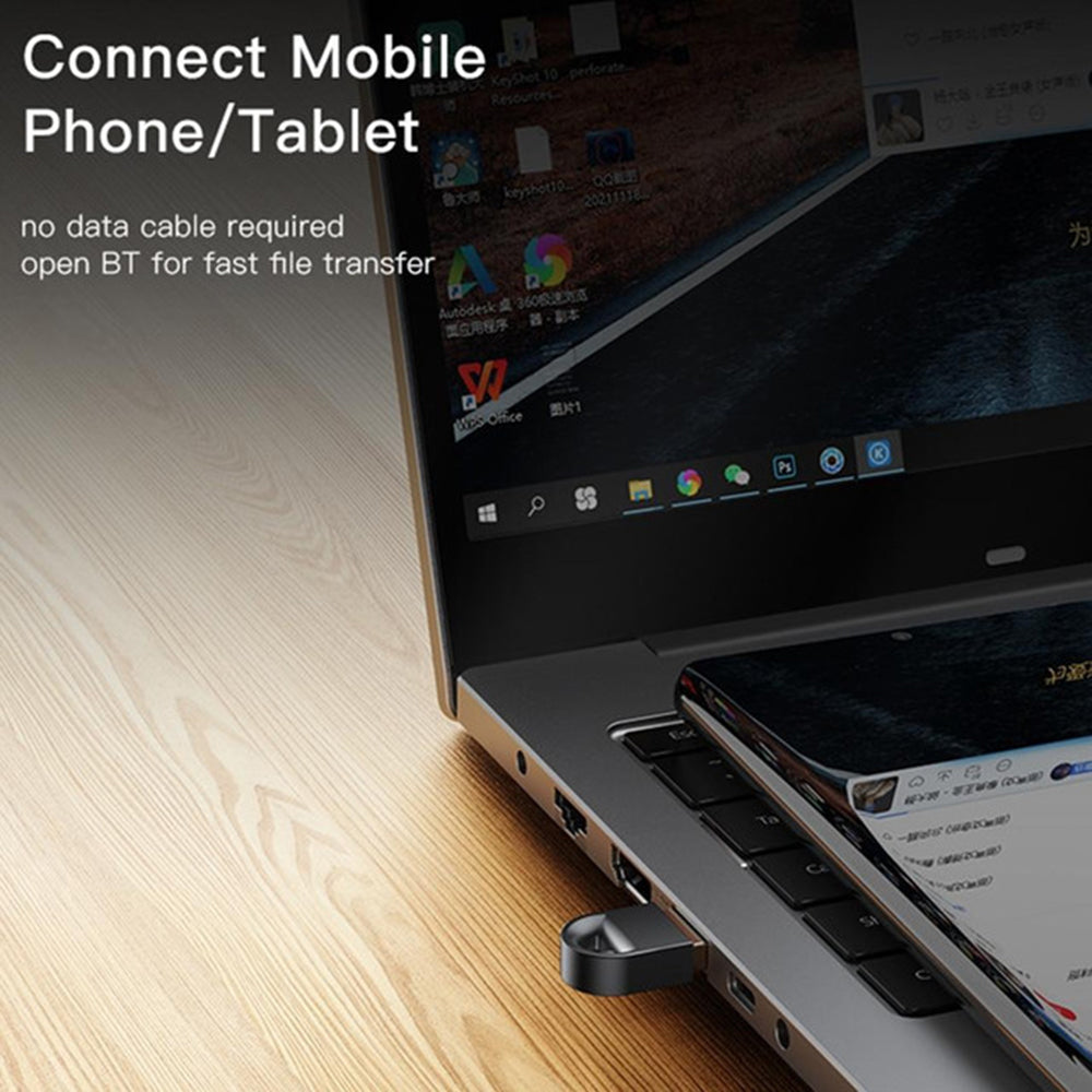 Bluetooth USB-adapter Yesido YAU34, Zwart