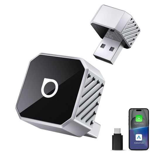 Draadloze Carplay / Android Auto-adapter Ottocast Mini Cube Style C voor Apple iPhone / Android Series CP88-T3