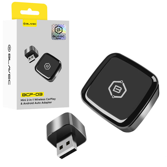 Draadloze Carplay / Android Auto Adapter Blavec BCP-03 voor Apple iPhone / Android Series