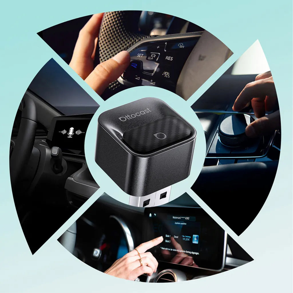 Draadloze Carplay / Android Auto-adapter Ottocast Mini Pico Style B voor Apple iPhone / Android Series CA525-T3