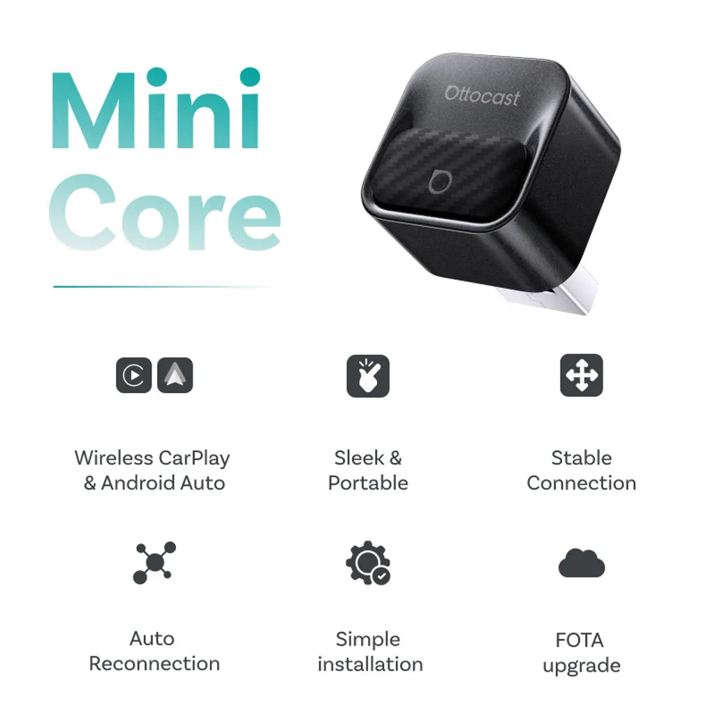Draadloze Carplay / Android Auto-adapter Ottocast Mini Pico Style B voor Apple iPhone / Android Series CA525-T3