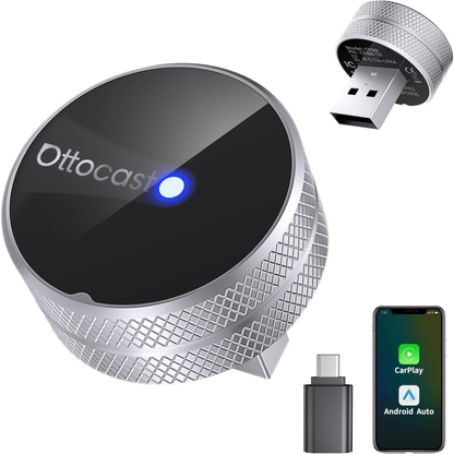 Draadloze Carplay / Android Auto Adapter Ottocast Mini Slim Tube voor Apple iPhone / Android Series CP88-T4