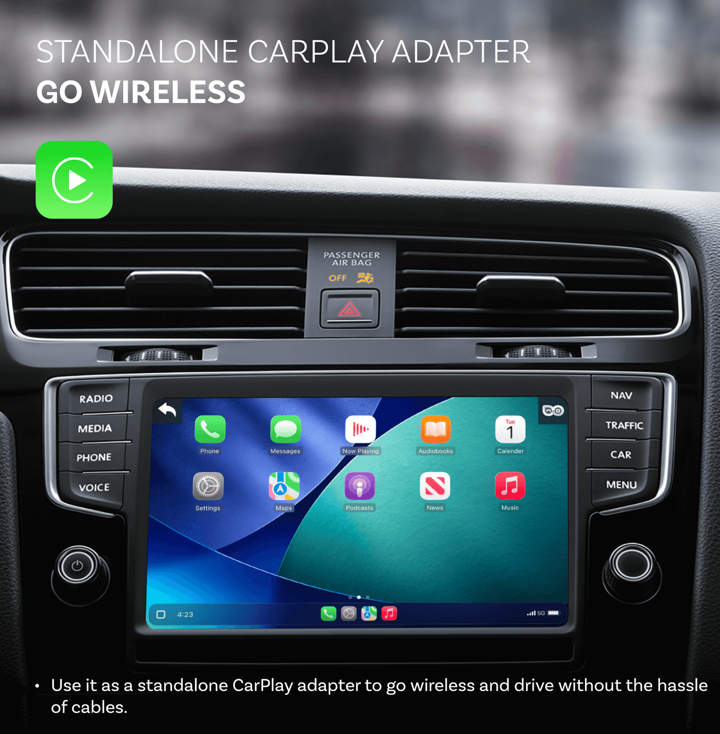 Ottocast Cabin Care Auto Carplay Adapter voor Apple iPhone Series CA520-T