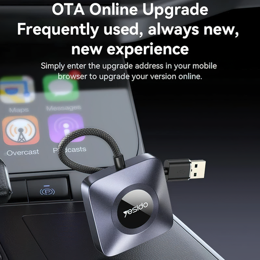 Draadloze Carplay Adapter Yesido KM23 voor Apple iPhone Series