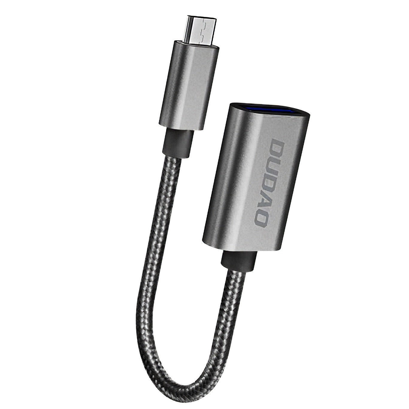 Dudao L15M microUSB naar USB-A OTG-adapter, zwart