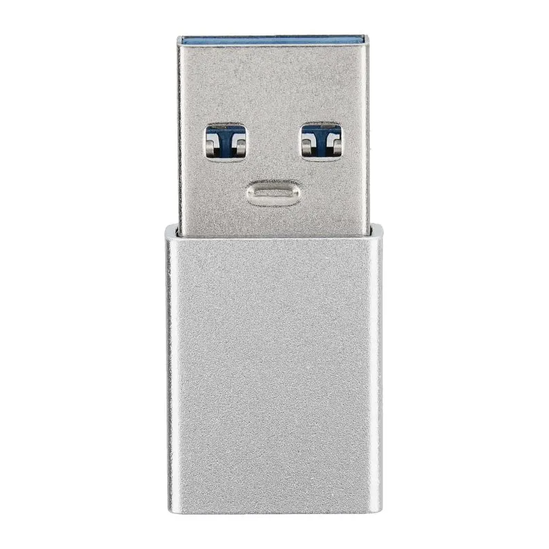USB-C naar USB-A Data- en Oplaadadapter Blue Star, Wit