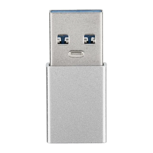 USB-C to USB-A Data and Charging Adapter Blue Star, White