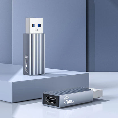 USB-C - USB-A Data en Oplaad Adapter Orico AH-AC10, Gri