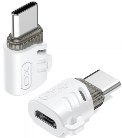 Data- en Oplaadadapter microUSB - USB-C XO Design NB256G, Wit
