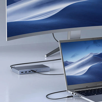 USB-C - USB-A Data en Oplaad Adapter Orico AH-AC10, Gri
