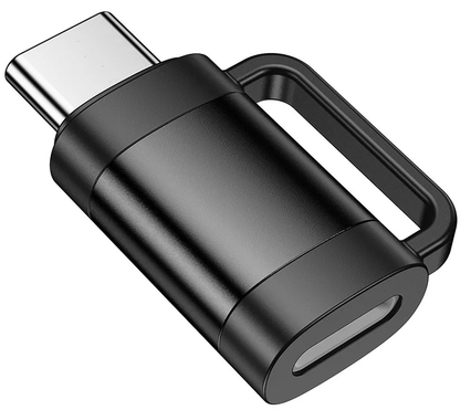 Data- en Oplaadadapter Lightning - USB-C HOCO UA31E, Zwart