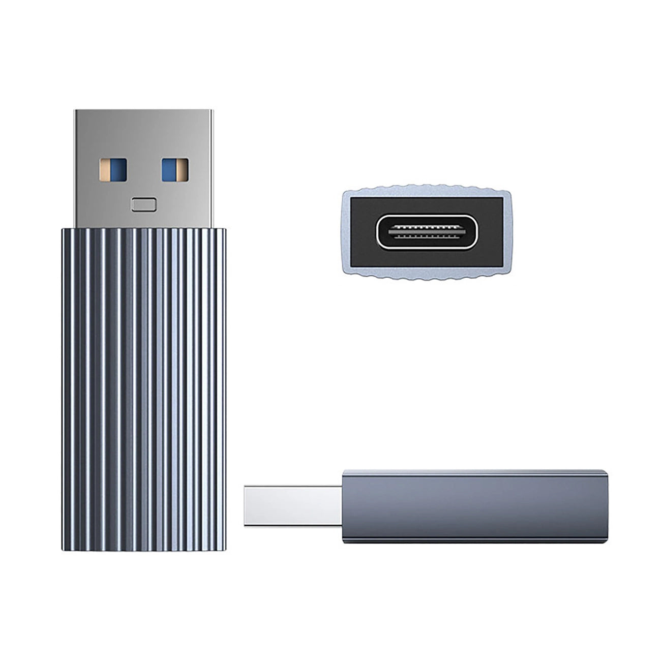 USB-C - USB-A Data en Oplaad Adapter Orico AH-AC10, Gri