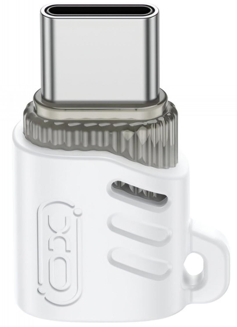 Data- en Oplaadadapter microUSB - USB-C XO Design NB256G, Wit