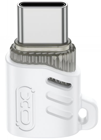 Data- en Oplaadadapter microUSB - USB-C XO Design NB256G, Wit