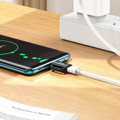 Data- en Oplaadadapter Lightning - USB-C HOCO UA31E, Zwart