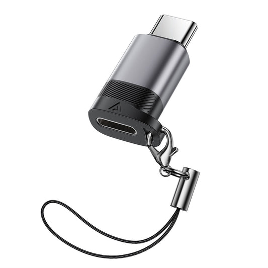 Data- en Oplaadadapter Lightning - USB-C Acefast J19, Grijs