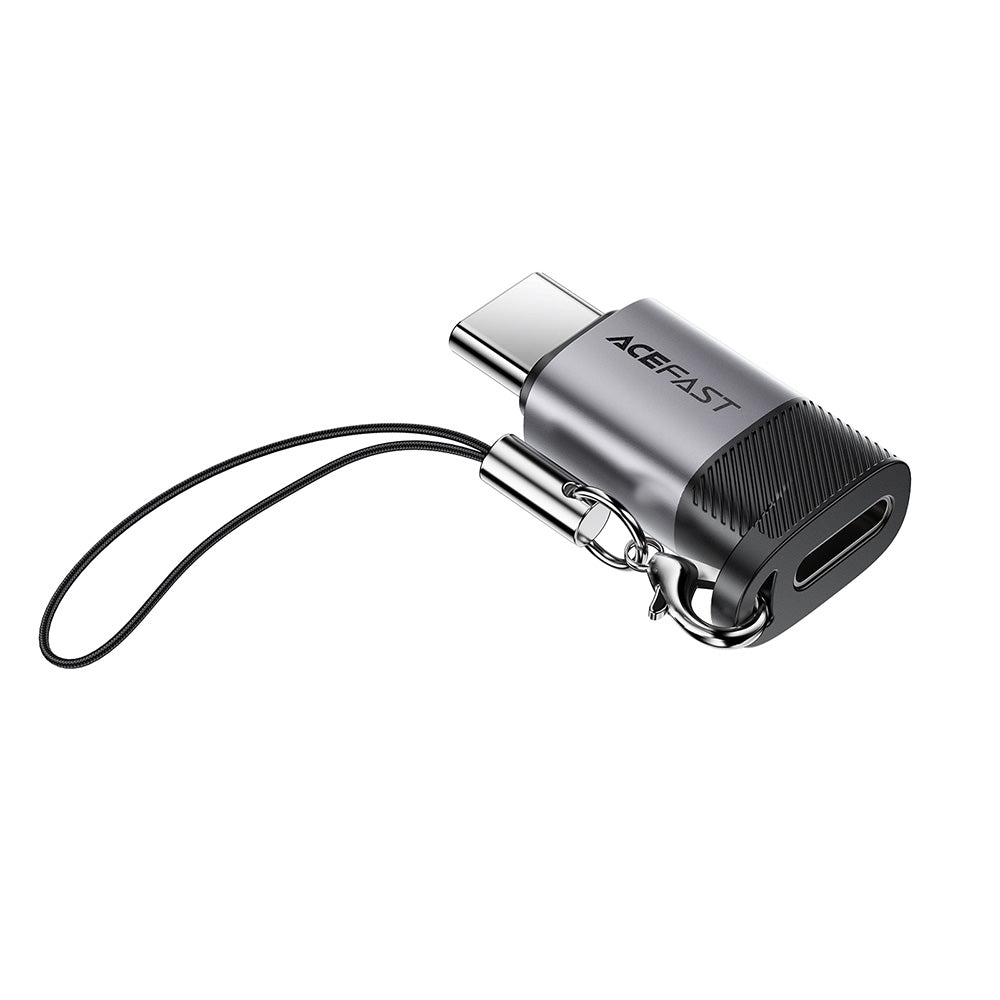 Data- en Oplaadadapter Lightning - USB-C Acefast J19, Grijs