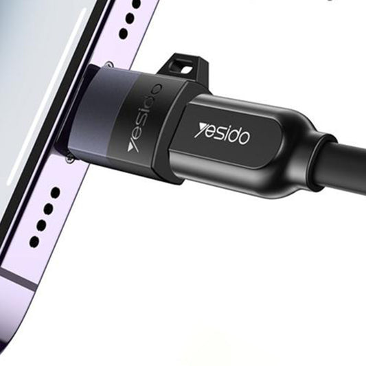Adapter voor Data en Opladen microUSB - Lightning Yesido GS30, Grijs