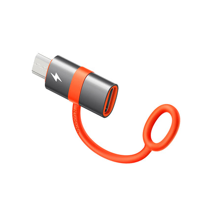 Data- en Oplaadadapter USB-C - microUSB McDodo OT-3820, Grijs