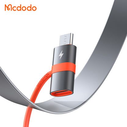 Data- en Oplaadadapter USB-C - microUSB McDodo OT-3820, Grijs