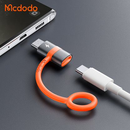 Data- en Oplaadadapter USB-C - microUSB McDodo OT-3820, Grijs