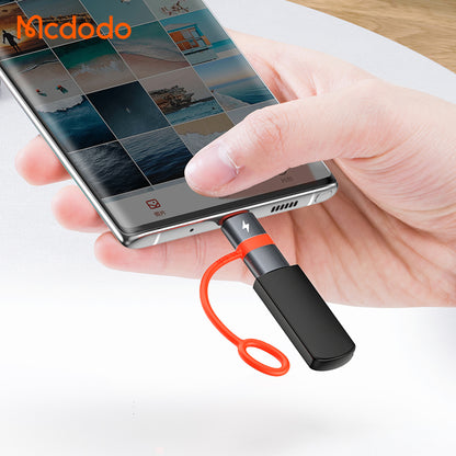 Data- en Oplaadadapter USB-C - microUSB McDodo OT-3820, Grijs