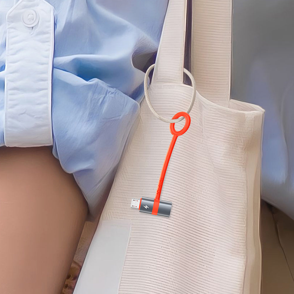 Data- en Oplaadadapter USB-C - microUSB McDodo OT-3820, Grijs