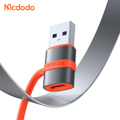 Adapter voor gegevens en opladen USB-C - USB-A McDodo OT-3800, Grijs