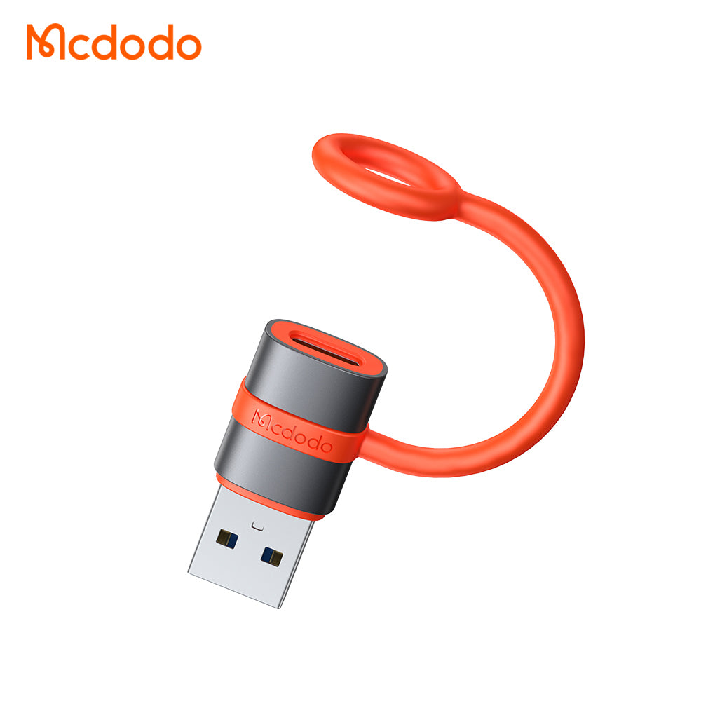 Adapter voor gegevens en opladen USB-C - USB-A McDodo OT-3800, Grijs