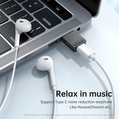 Data- en Oplaadadapter USB-C - USB-A McDodo OT-6970, Zwart