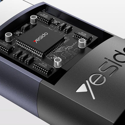 USB-C - USB-A Yesido GS34 Data- en Oplaadadapter, Gri