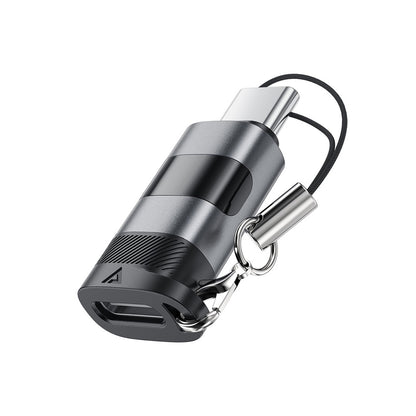 USB-C Data en Oplaad Adapter - USB-C Acefast J9 Display, Gri