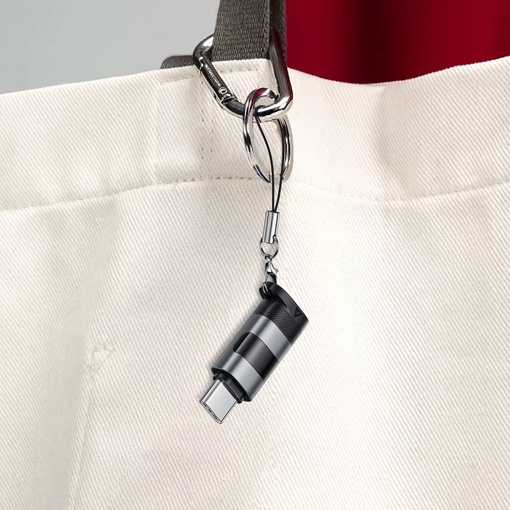 USB-C Data en Oplaad Adapter - USB-C Acefast J9 Display, Gri