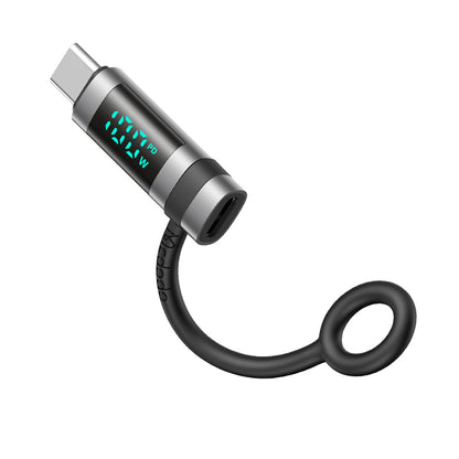 USB-C Data en Oplaad Adapter - USB-C McDodo OT-2620 Pigeon Display, Zwart