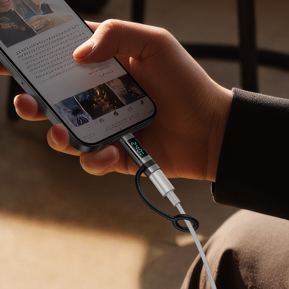 USB-C Data en Oplaad Adapter - USB-C McDodo OT-2620 Pigeon Display, Zwart