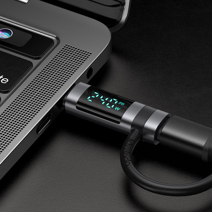 USB-C Data en Oplaad Adapter - USB-C McDodo OT-2620 Pigeon Display, Zwart