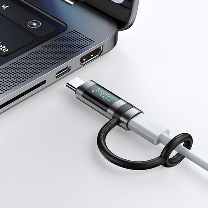 USB-C Data en Oplaad Adapter - USB-C McDodo OT-2620 Pigeon Display, Zwart