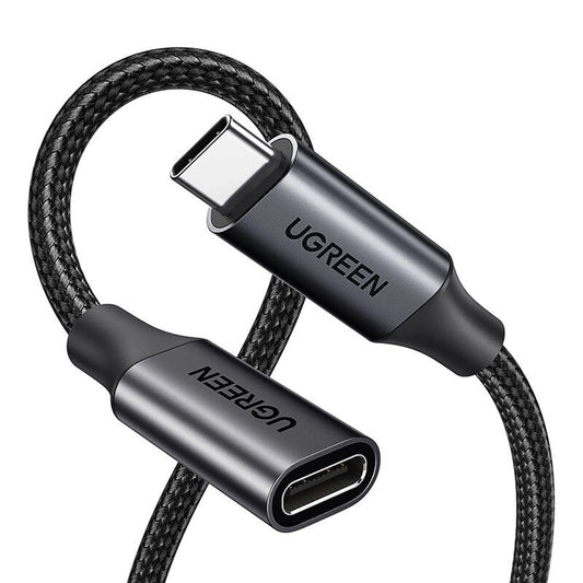 UGREEN US372 USB-C Extension Cable (45191), 1m, Black