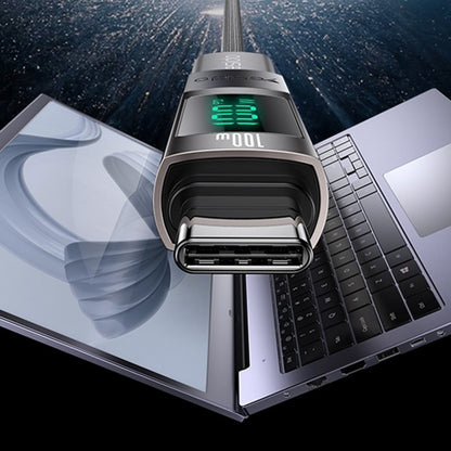 USB-C Data en Oplaad Adapter - USB-C Yesido GS24 Display, Grijs