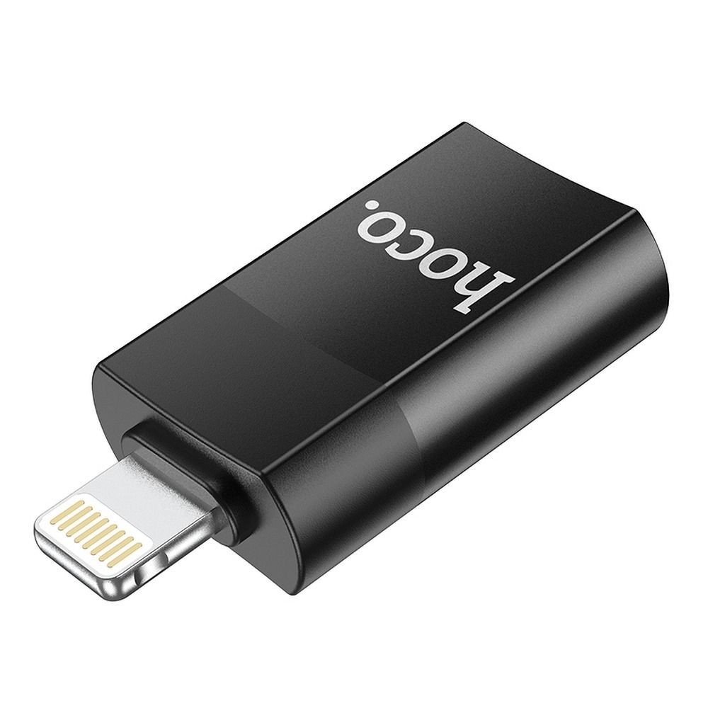 OTG Lightning to USB-A Adapter HOCO UA17, Black