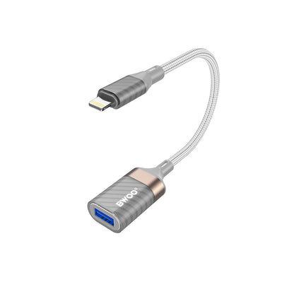 OTG Lightning - USB-A BWOO BZ70 Adapter, Gri